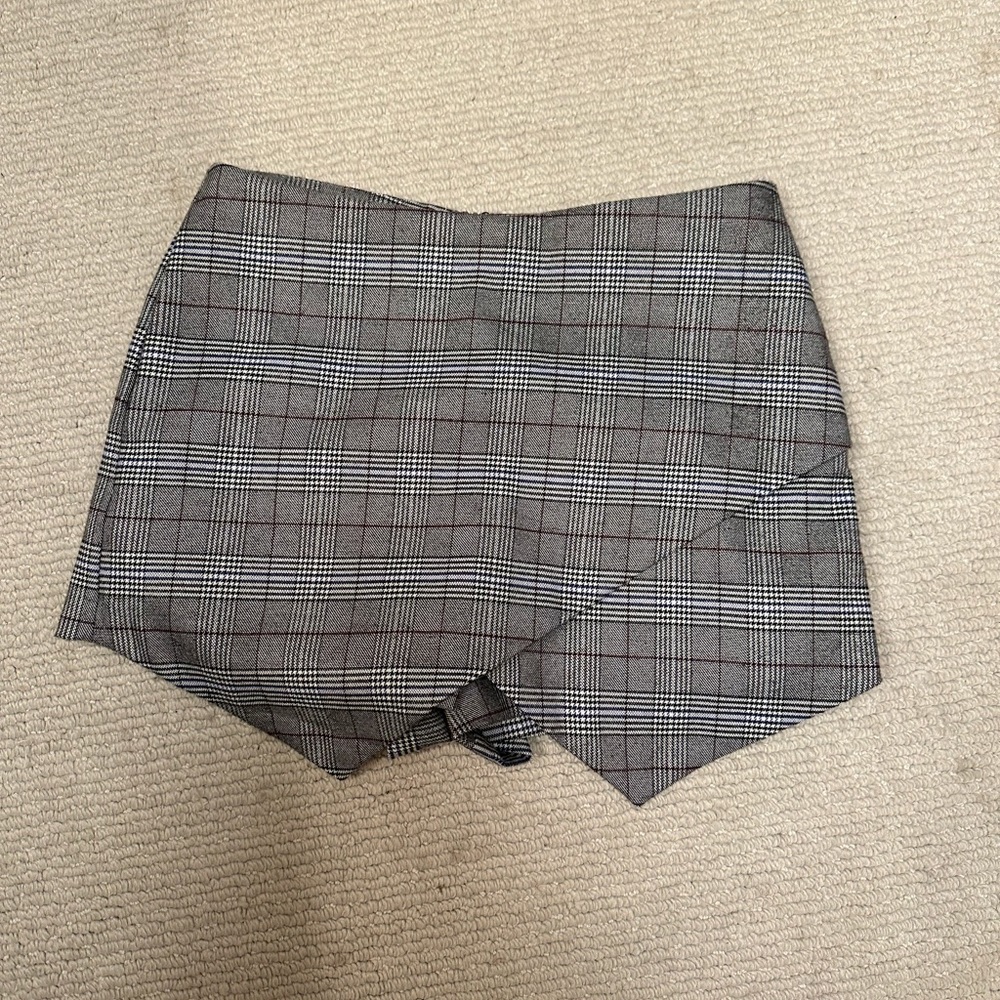 MAJORELLE plaid skort XS